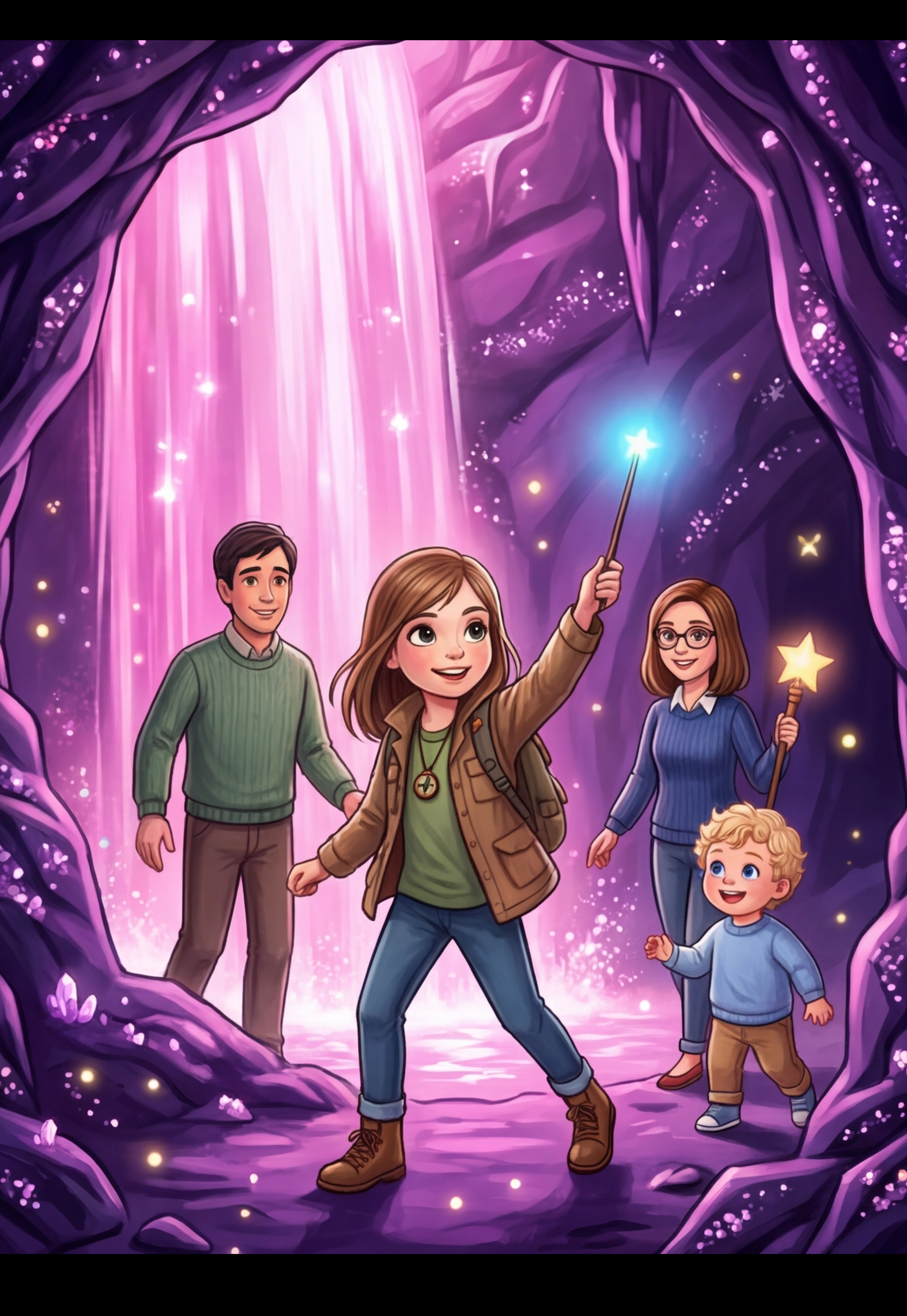 TaleKit on iPad showing an illustrated story